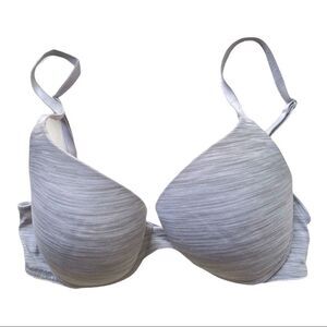 Pink by Victoria's Secret Gray Knit Bra, 32D‎